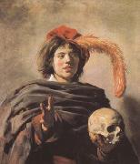 Frans Hals Young Man with a Skull (mk08) Spain oil painting artist